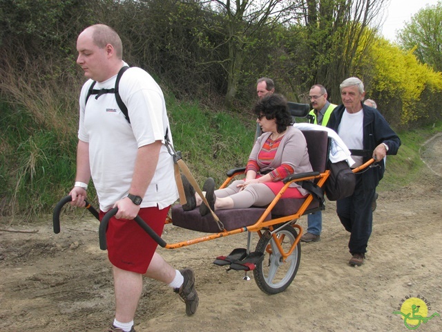 randonnée sportive avec joëlettes, Eghezée, 2014